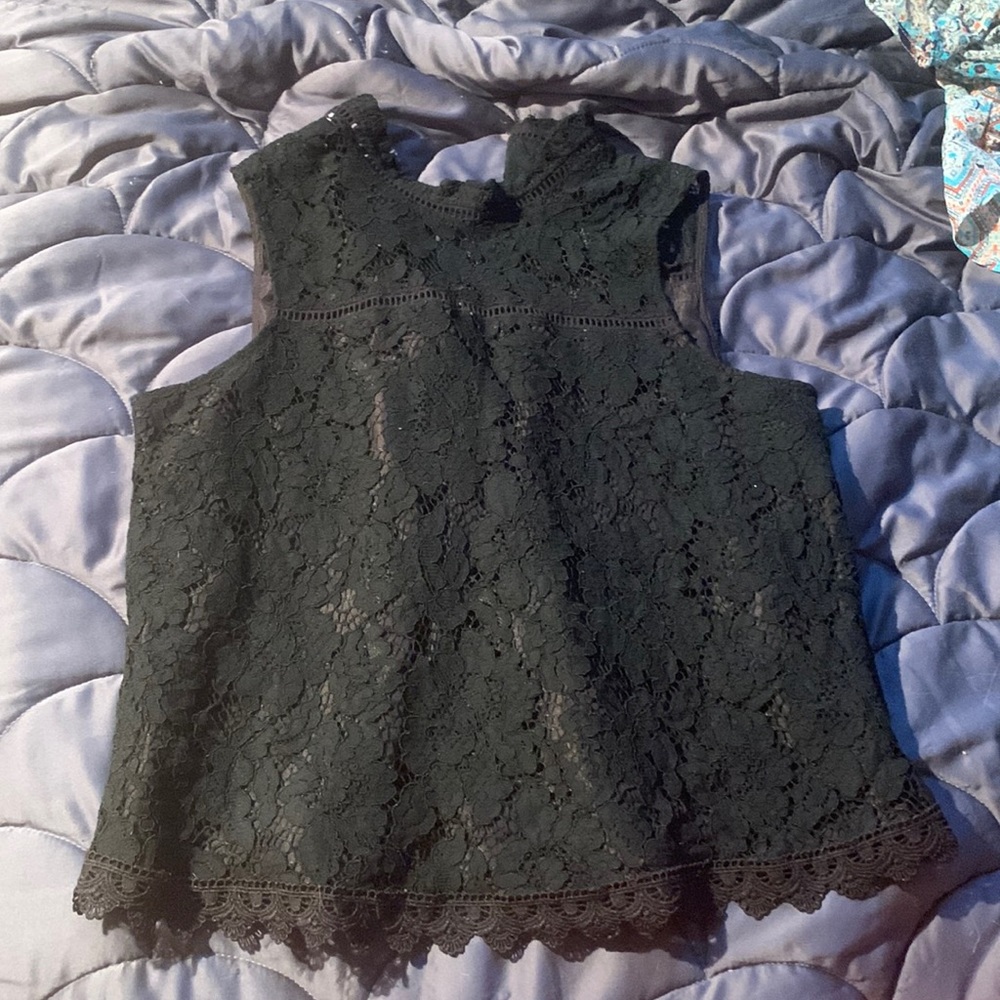 black lace blouse